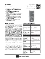 Preview for 1 page of Electro-Voice QRx-153/75 Features & Specifications