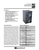 Electro-Voice QRx 218S Technical Specifications предпросмотр