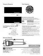 Предварительный просмотр 2 страницы Electro-Voice RE510 Technical Specifications