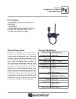 Preview for 1 page of Electro-Voice RE90L Technical Specifications