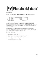 Electro-Voice REV-PH User Manual предпросмотр