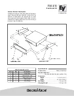 Preview for 1 page of Electro-Voice RM-3 Specifications