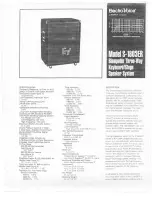 Electro-Voice S-1803ER Specification Sheet предпросмотр