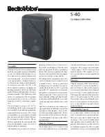 Предварительный просмотр 1 страницы Electro-Voice S-40 Datasheet