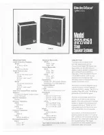 Electro-Voice S15-3 Specification Sheet preview