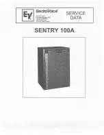 Предварительный просмотр 1 страницы Electro-Voice Sentry 100A Service Data