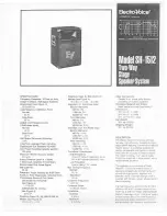 Предварительный просмотр 1 страницы Electro-Voice SH-1512 Specification Sheet