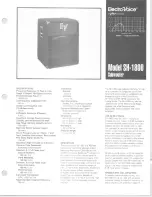 Preview for 1 page of Electro-Voice SH-1800 Specification Sheet