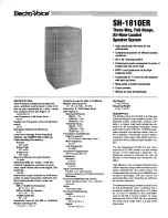 Preview for 1 page of Electro-Voice SH-1810ER Brochure & Specs