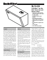 Preview for 1 page of Electro-Voice SL12-2H Datasheet