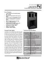 Electro-Voice Sound Reinforcement System Xi-1123A/106F Technical Specifications предпросмотр