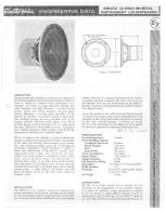 Предварительный просмотр 1 страницы Electro-Voice SRO/12 Engineering Data