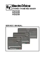 Предварительный просмотр 1 страницы Electro-Voice STEREO POWERED MIXER PSX1000 Service Manual