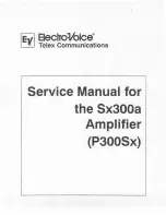 Electro-Voice Sx300a Service Manual предпросмотр