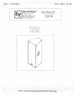 Electro-Voice T252+ Service Data предпросмотр