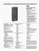 Electro-Voice T53 Brochure & Specs предпросмотр