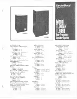 Предварительный просмотр 1 страницы Electro-Voice TL606A Brochure & Specs