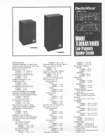 Предварительный просмотр 1 страницы Electro-Voice TL806AX Specification Sheet