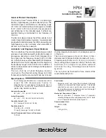 Electro-Voice TransPlanar Constant-Directivity Horn HP64 Specification Sheet preview