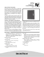 Electro-Voice TransPlanar Constant-Directivity Horn HP94 Specification Sheet preview