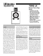 Electro-Voice TS992-LX Manual предпросмотр