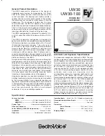 Electro-Voice UW30 Specifications предпросмотр