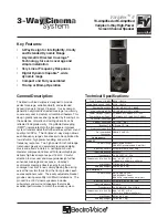 Electro-Voice Variplex II Technical Specifications предпросмотр