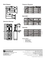 Предварительный просмотр 2 страницы Electro-Voice Variplex Matinee Technical Specifications