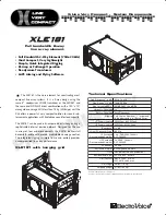 Preview for 5 page of Electro-Voice X Line Very Compact XLD-281 Brochure & Specs