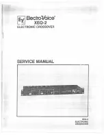 Electro-Voice XEQ-2 Service Manual preview