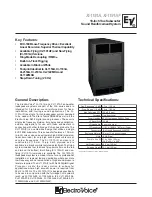 Electro-Voice Xi Series Xi-1191A Technical Specifications preview