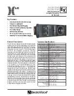 Предварительный просмотр 1 страницы Electro-Voice XLC118 Technical Specifications