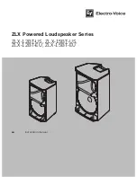 Electro-Voice ZLX Series Installation Manual предпросмотр