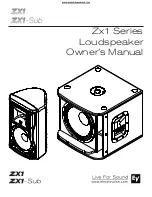 Electro-Voice Zx1 Owner'S Manual предпросмотр