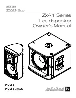 Electro-Voice ZxA 1 Owner'S Manual предпросмотр