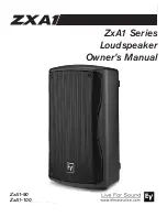 Предварительный просмотр 1 страницы Electro-Voice ZxA1-100B Owner'S Manual