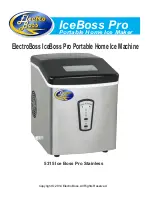 ElectroBoss 5315 Ice Boss Pro Stainless Manual preview