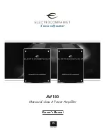 ELECTROCOMPANIET AW 180 Owner'S Manual preview