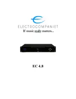 Предварительный просмотр 1 страницы ELECTROCOMPANIET EC 4.8 Owner'S Manual