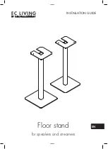 Предварительный просмотр 1 страницы ELECTROCOMPANIET EC Living Floor stand Installation Manual