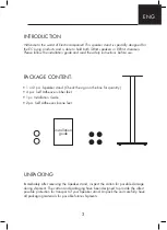 Предварительный просмотр 3 страницы ELECTROCOMPANIET EC Living Floor stand Installation Manual