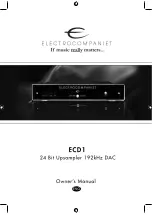 Preview for 1 page of ELECTROCOMPANIET ECD1 Owner'S Manual