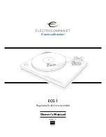 ELECTROCOMPANIET ECG 1 Owner'S Manual preview