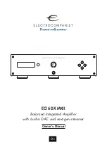 ELECTROCOMPANIET ECI 6 MKII Owner'S Manual предпросмотр