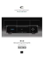 Preview for 1 page of ELECTROCOMPANIET ECI 6D Owner'S Manual