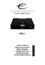 Preview for 1 page of ELECTROCOMPANIET EMC 1 Owner'S Manual