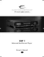 ELECTROCOMPANIET EMP Owner'S Manual preview