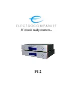 Preview for 1 page of ELECTROCOMPANIET PI-2 Owner'S Manual