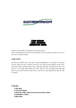 Preview for 1 page of Electroconcept LS450-RGB1000 Instruction Manual