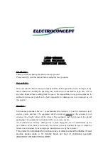 Electroconcept LS550-RGB3000 Instruction Manual preview